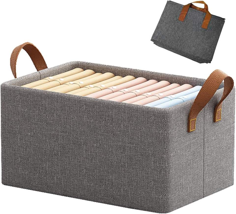 400840 Wardrobe Clothes Organizer – Foldable Fabric Drawer Dividers with Handles for Closet Storage