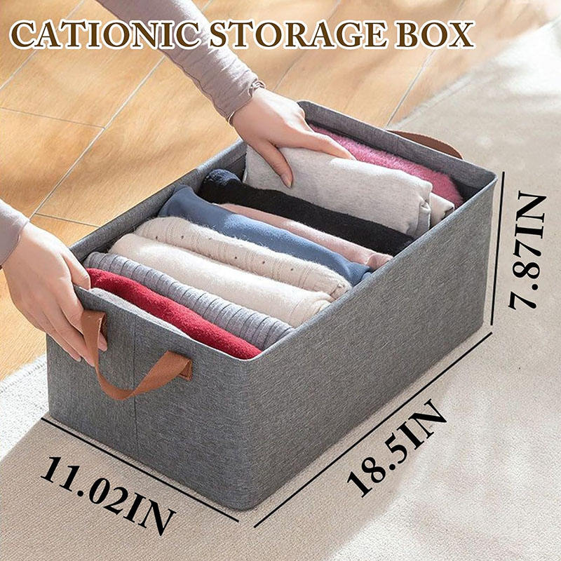 400840 Wardrobe Clothes Organizer – Foldable Fabric Drawer Dividers with Handles for Closet Storage