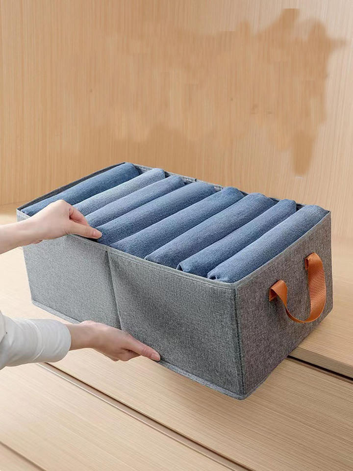 400840 Wardrobe Clothes Organizer – Foldable Fabric Drawer Dividers with Handles for Closet Storage