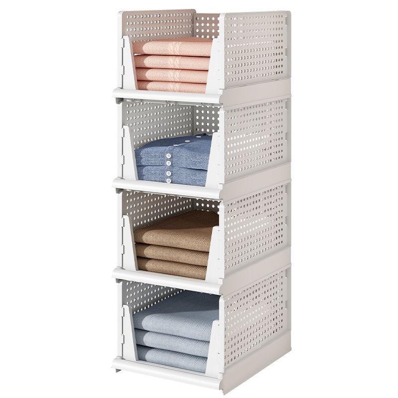 QX-Z03 Thickened Foldable Plastic Wardrobe with Drawers – Space-Saving Storage Cabinet