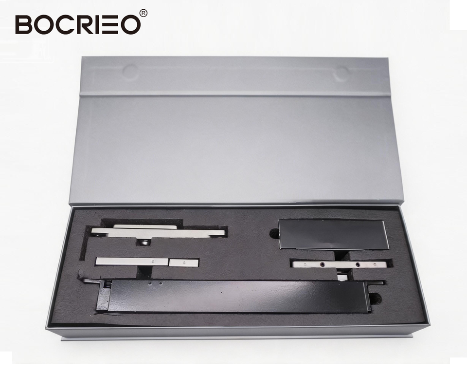 BOCRIEO D-1032 EN4 Hydraulic Door Closer - Two-Stage Speed Adjustable, 90° Positioning, 45# Steel