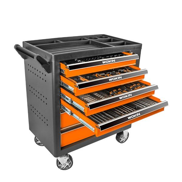WOKIN 901510 163-Piece Rolling Tool Chest Set with 5