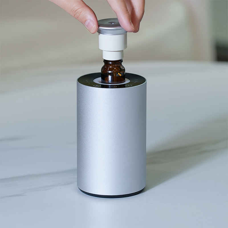CNUS CAR ALU Wireless Rechargeable Essential Oil Diffuser - Portable for Car, Office, Home & Bedroom