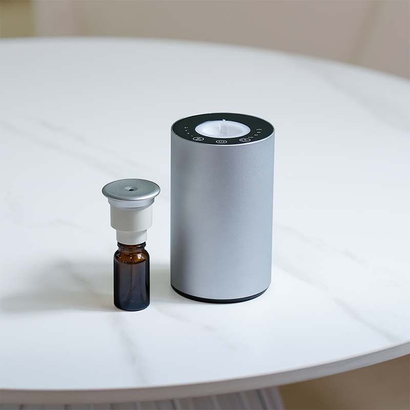 CNUS CAR ALU Wireless Rechargeable Essential Oil Diffuser - Portable for Car, Office, Home & Bedroom