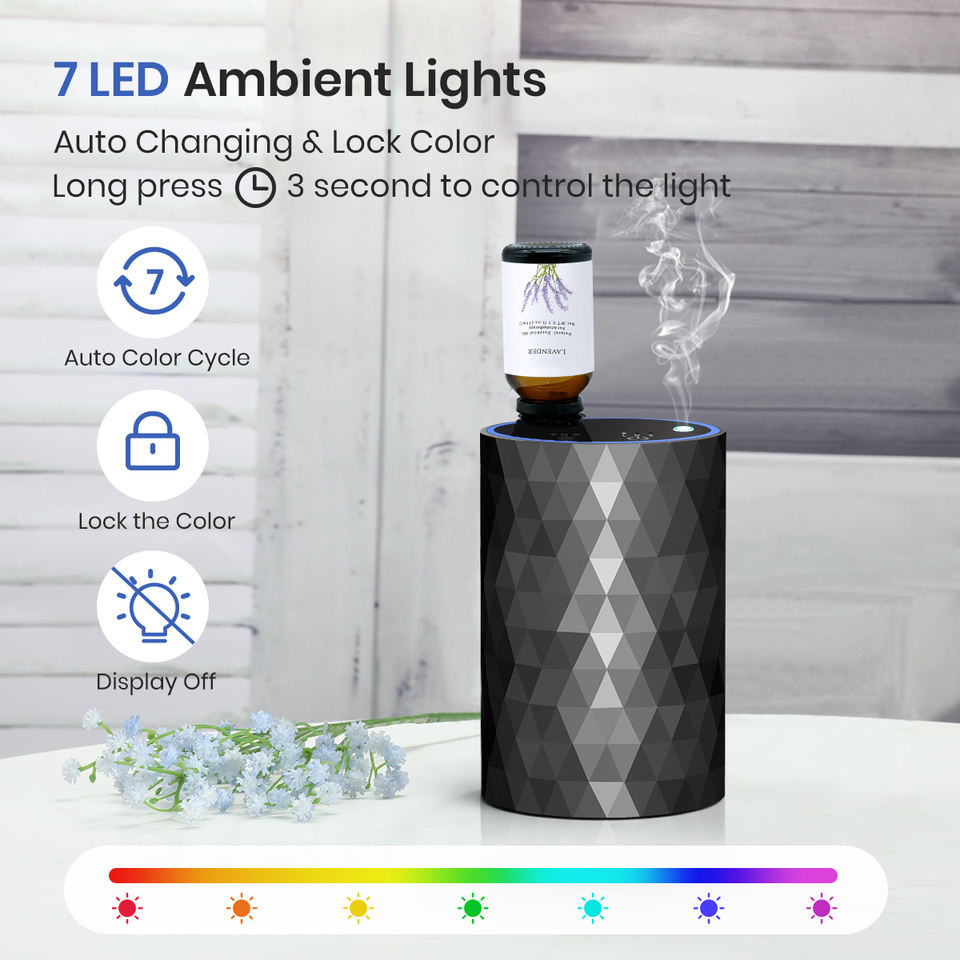 OEM Waterless Car Aroma Diffuser | 2000mAh Portable Essential Oil Diffuser