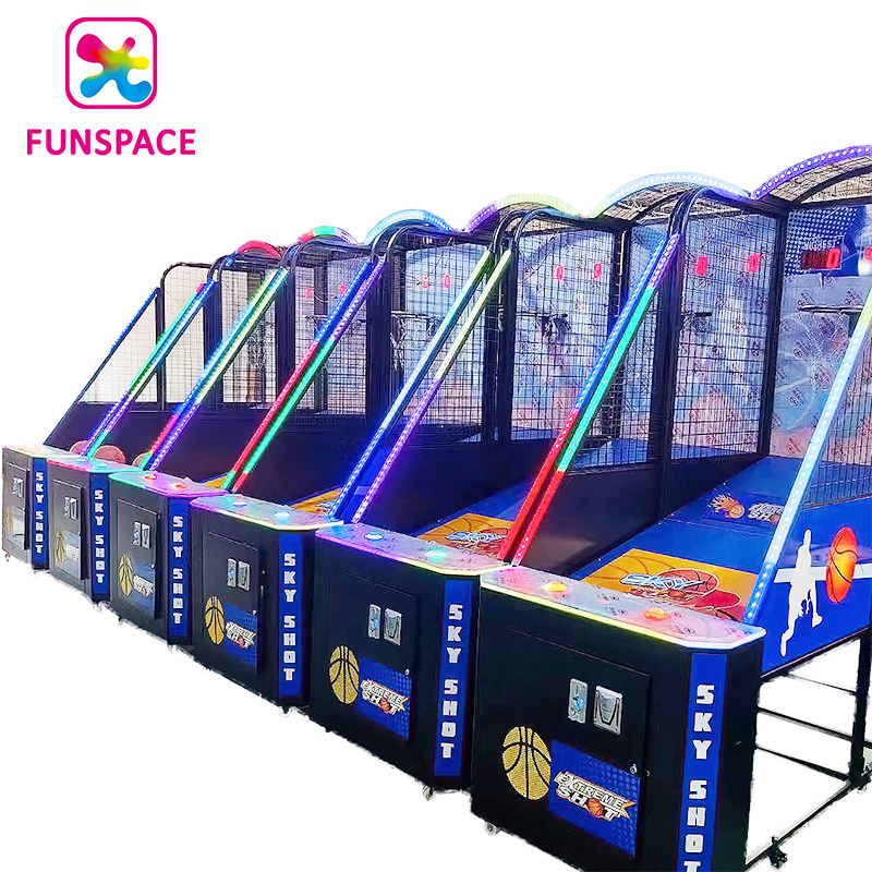 Funspace Coin-Operated Basketball Arcade Machine | Heavy-Duty Hardware | CE ROHS Certified
