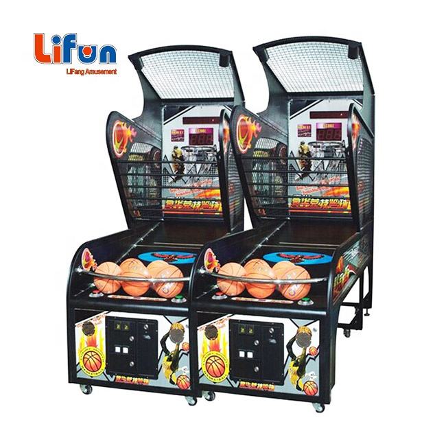 Indoor Electronic Coin-Operated Basketball Arcade Game Machine | 2-Player Crazy Hoop Street Basketball