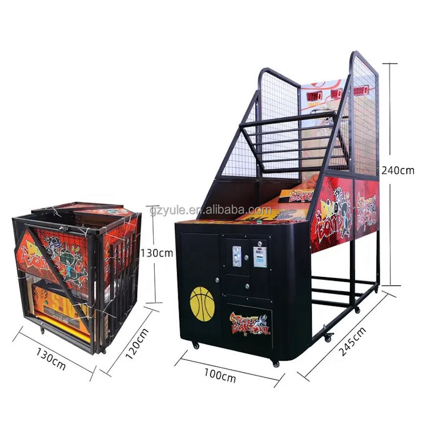 Commercial Folding Basketball Arcade Game Machine for Outdoor Entertainment