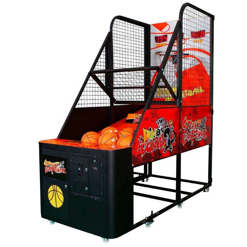 Commercial Coin-Operated Basketball Arcade Machine with Digital Scoreboard