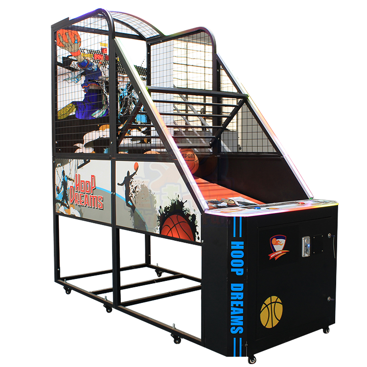 Metal Street Basketball Arcade Machine | Coin-Operated Electronic Shot Game