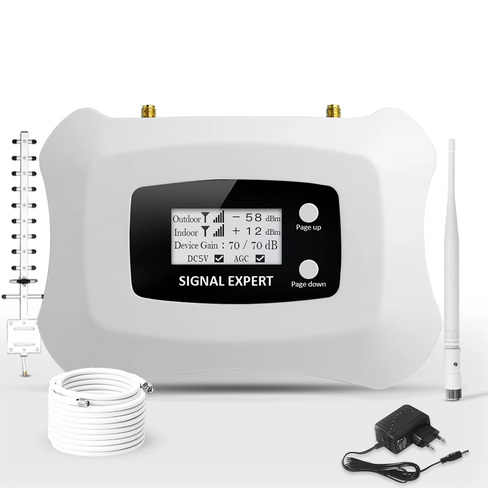ATNJ PCS 1900MHz 2G Signal Repeater - 70dB Gain, 300m² Coverage