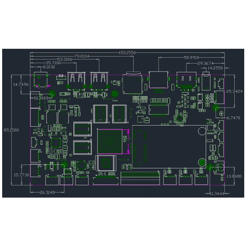 RK3566 Industrial Motherboard with TFT Touch Screen Assembly | Android/Linux/Ubuntu