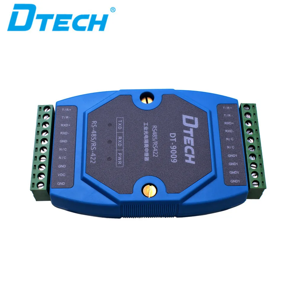 Industrial RS485/RS422 Photoelectric Isolation Repeater with 10-Pin Terminal Connectors
