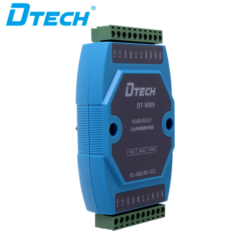 Industrial RS485/RS422 Photoelectric Isolation Repeater with 10-Pin Terminal Connectors
