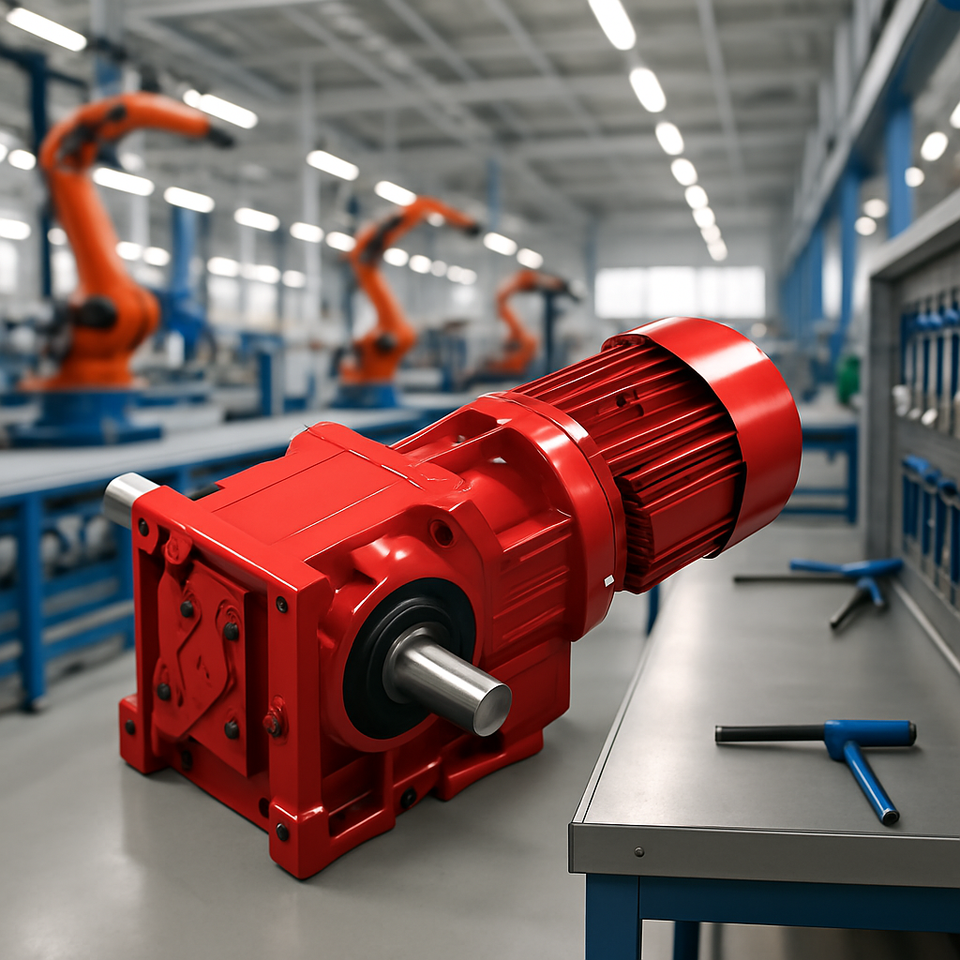 NBK157 Helical Bevel Gearbox | 90° Right Angle | High Torque Industrial Transmission