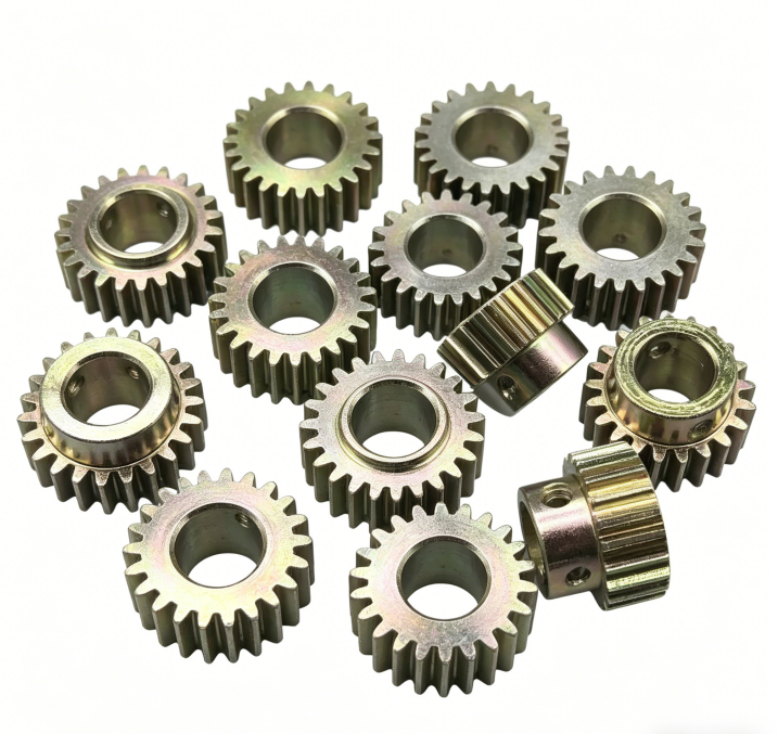 Custom CNC Machined Precision Steel Spur Gears | Hardened Industrial Transmission Gears
