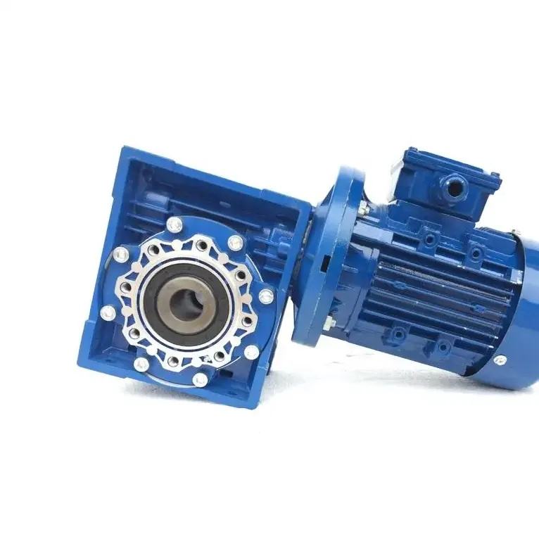 RV030 Worm Gearbox Motor 50RPM – 70mm, 7.5:1 to 100:1 Ratio, High Torque for Power Transmission