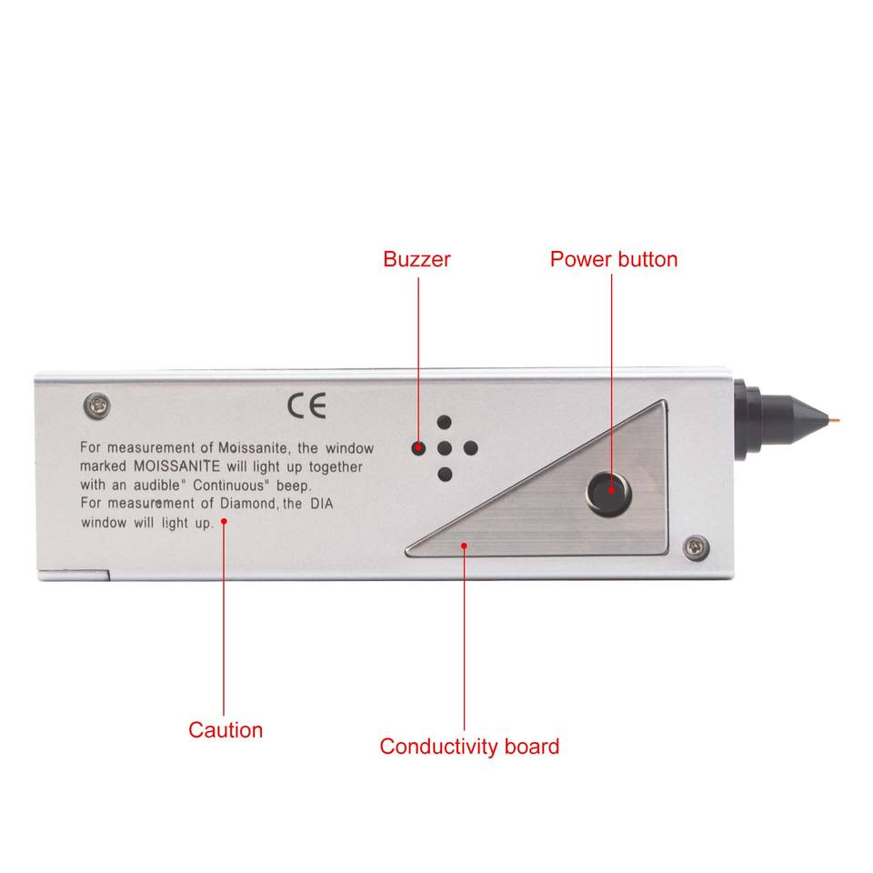 Professional Diamond Tester Pen - Portable Moissanite & Gemstone Detector