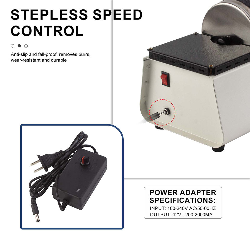 DT-30 Mini Rotary Jewelry Tumbler | Single & Double Barrel Polishing Machine
