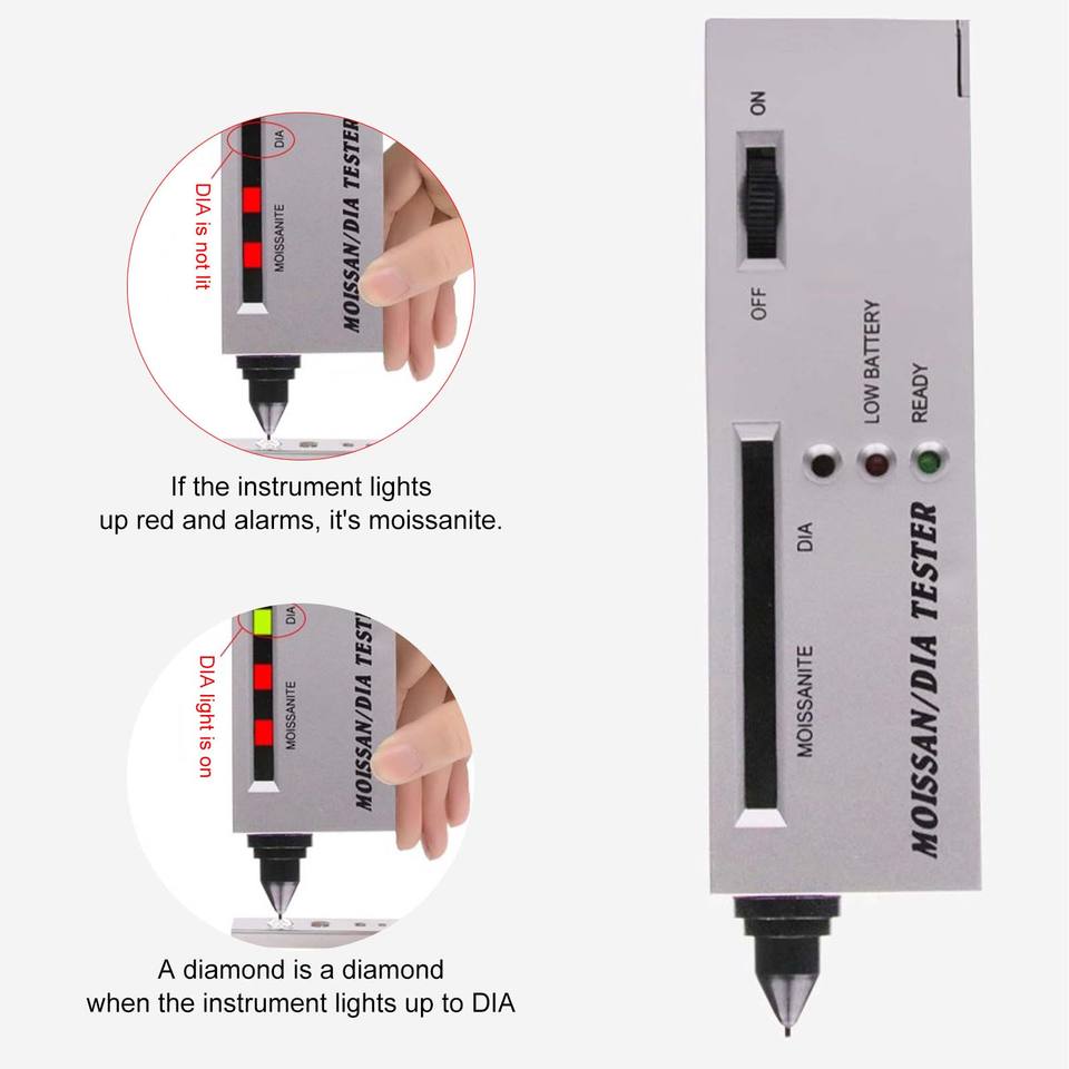 Professional Diamond Tester Pen - Portable Moissanite & Gemstone Detector