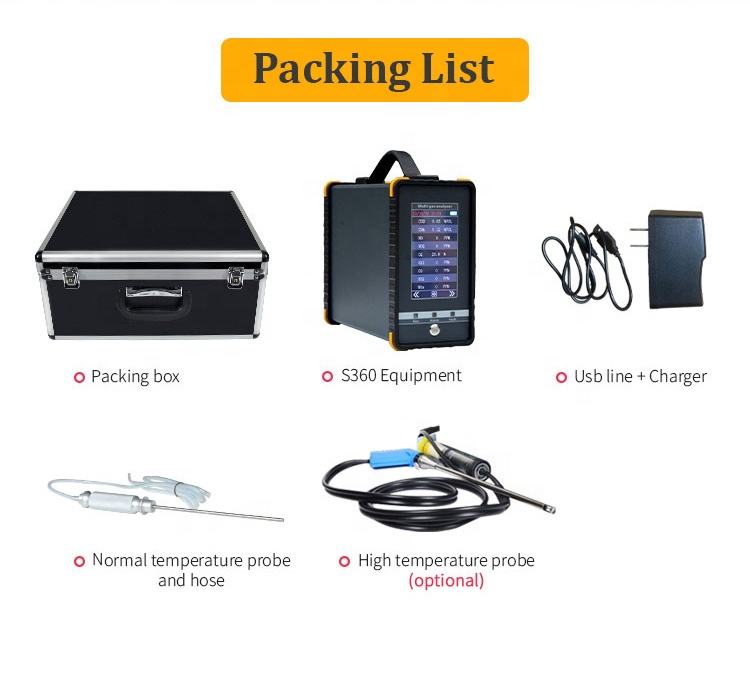 16-in-1 Portable Flue Gas Analyzer | NO2, CH4, SF6, Argon Multi-Gas Detector