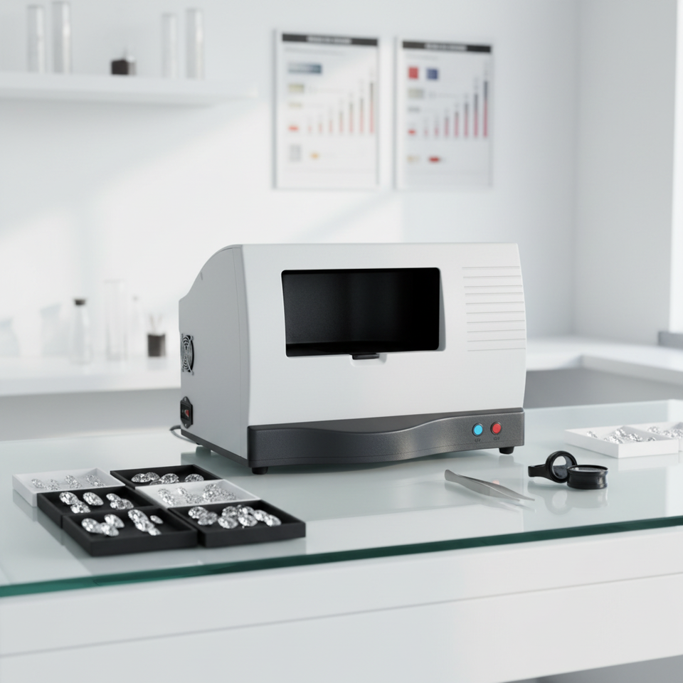GEM-3000 Diamond Analyzer: Lab-Grown Diamond Tester for Jewelry, 250-1000nm