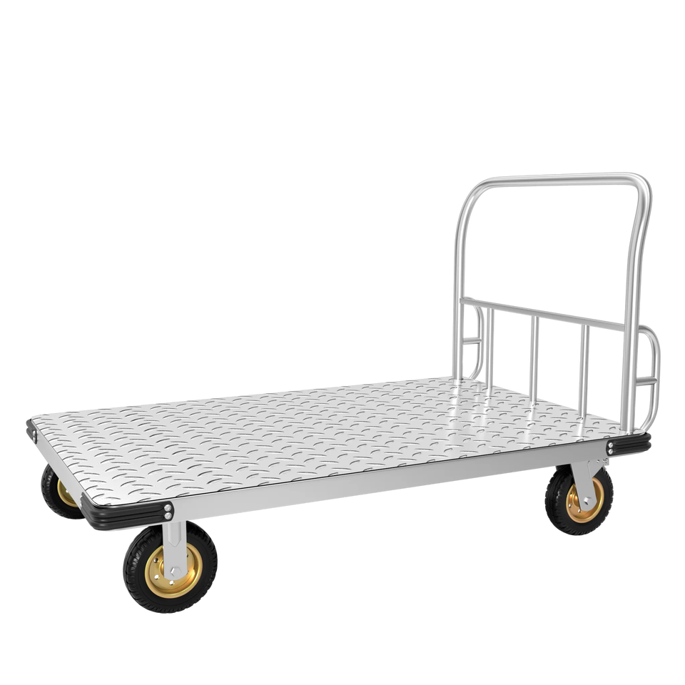 Heavy Duty Foldable Platform Trolley | 500kg Capacity Silent Hand Truck