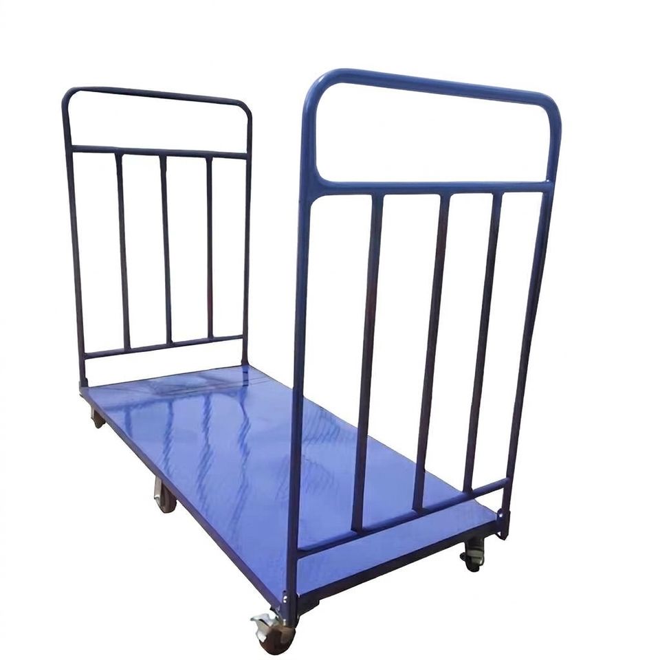 Collapsible 6-Wheel Steel Hand Cart Trolley | 300kg Load Capacity | Industrial OEM