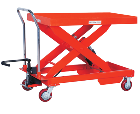 Jichuan Hydraulic Boom Lift Material Handling Trolley 1-3 Ton Capacity 910x500x52mm Table