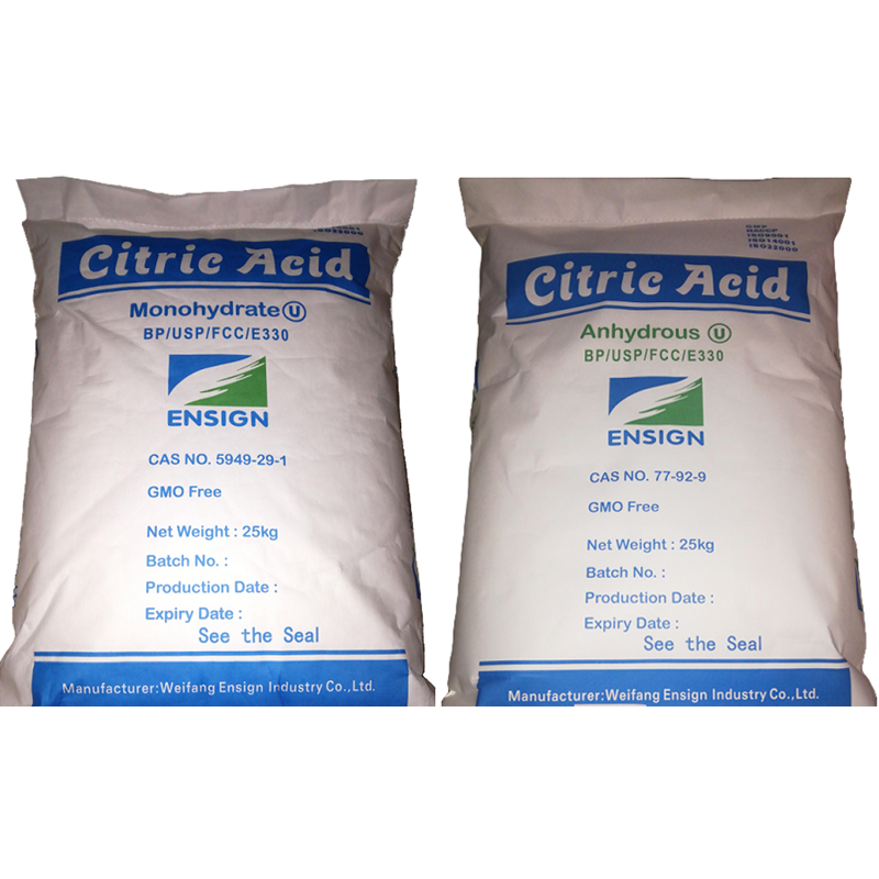 Food Grade Citric Acid Anhydrous 99.5% Purity 25kg Bag