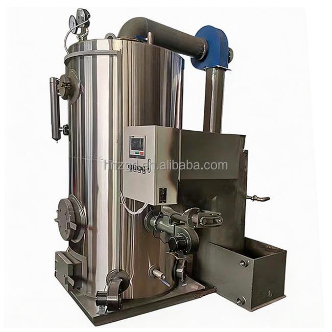 Vertical Biomass Pellet Steam Generator Boiler | Low Pressure Carbon Steel Water Tube for Sauna & Industrial Use