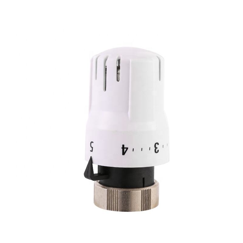 Huibo HB-07505 Brass Thermostatic Radiator Valve Head – Adjustable 6-28°C, White, ISO/CE Certified