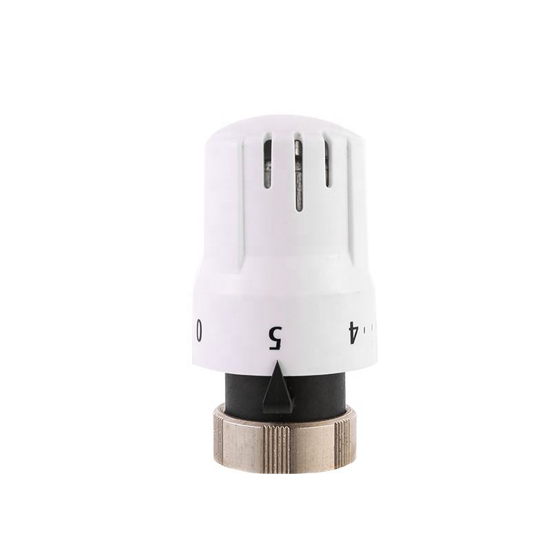 Huibo HB-07505 Brass Thermostatic Radiator Valve Head – Adjustable 6-28°C, White, ISO/CE Certified