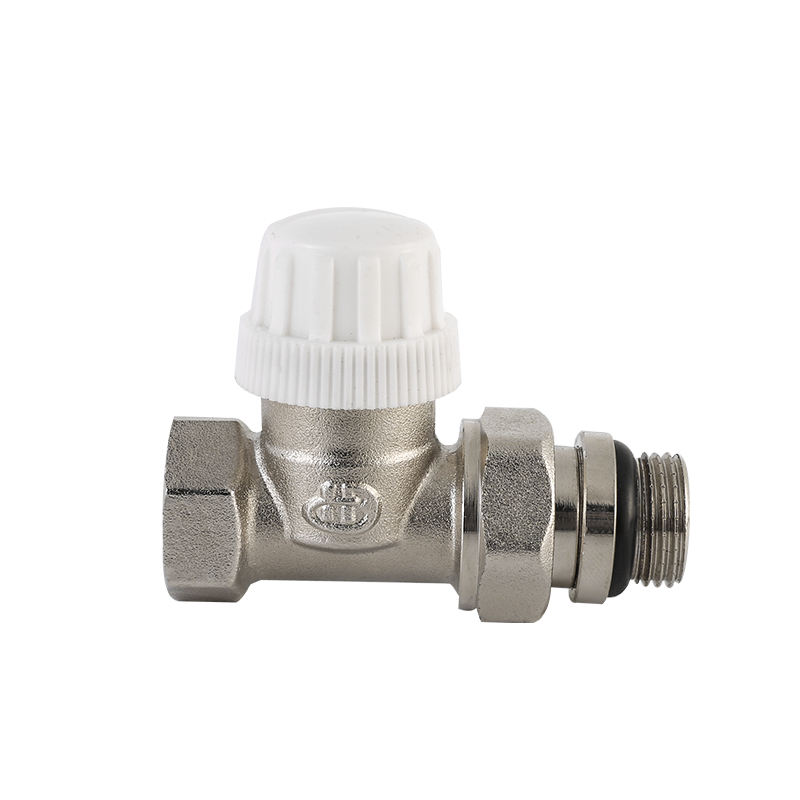 Brass Thermostatic Radiator Valve 1/2'' Straight TRV for Temperature Control