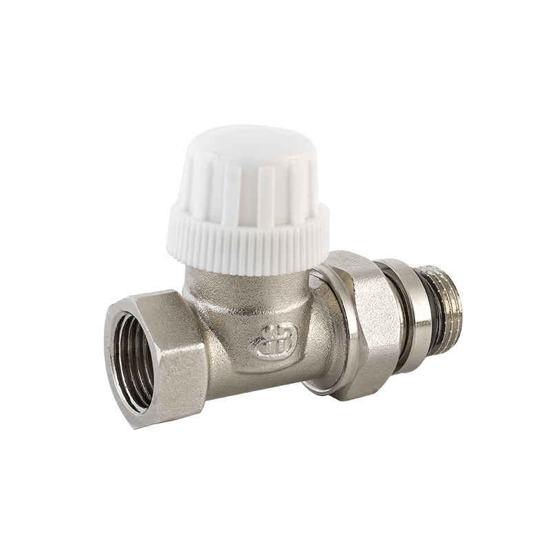 Brass Thermostatic Radiator Valve 1/2'' Straight TRV for Temperature Control