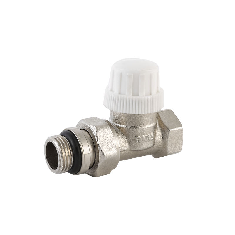 Brass Thermostatic Radiator Valve 1/2'' Straight TRV for Temperature Control