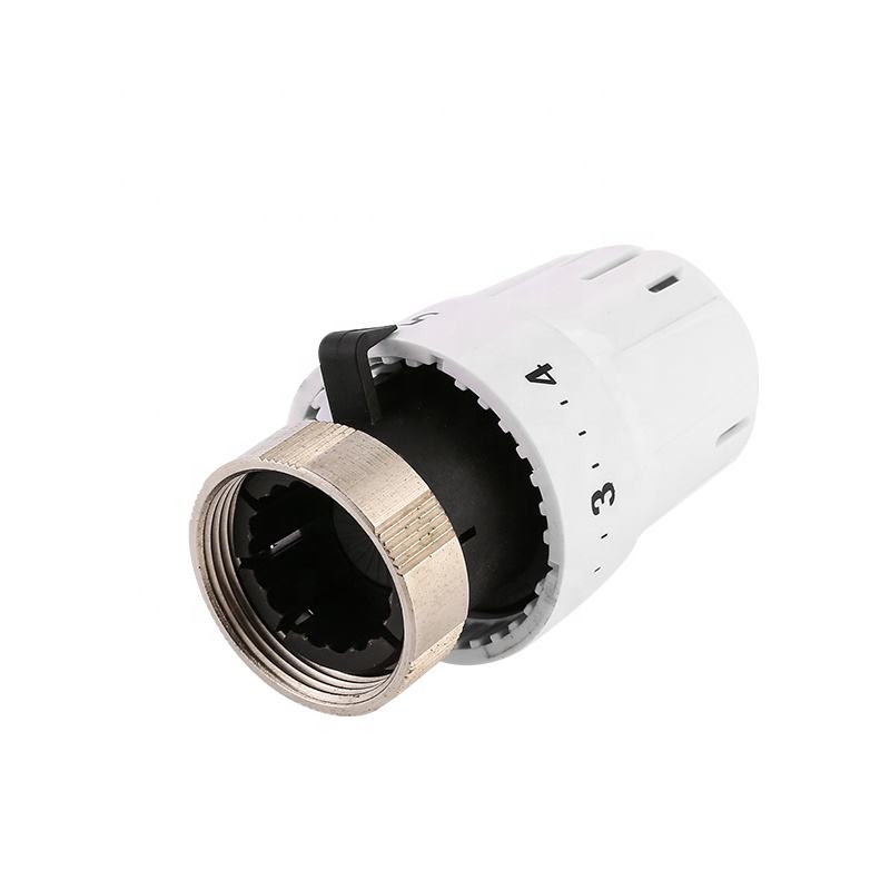 Huibo HB-07505 Brass Thermostatic Radiator Valve Head – Adjustable 6-28°C, White, ISO/CE Certified