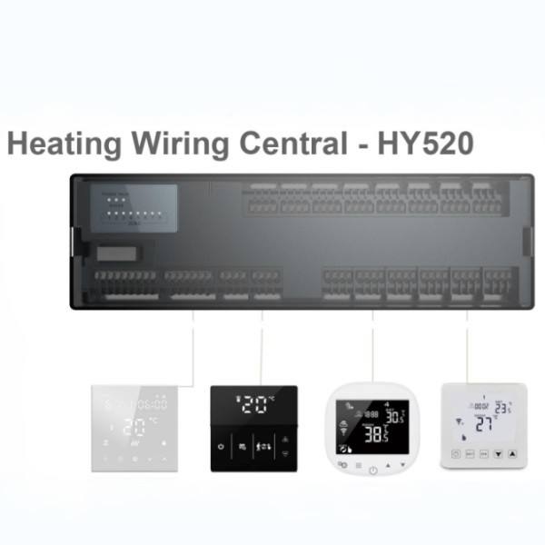 HYSEN 100-240V Smart Heating Wiring Center – RF Thermostat Central Controller Box