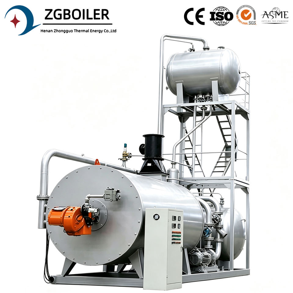 1000kW Horizontal LPG Diesel Thermal Oil Heater | Low NOx Fast Heating