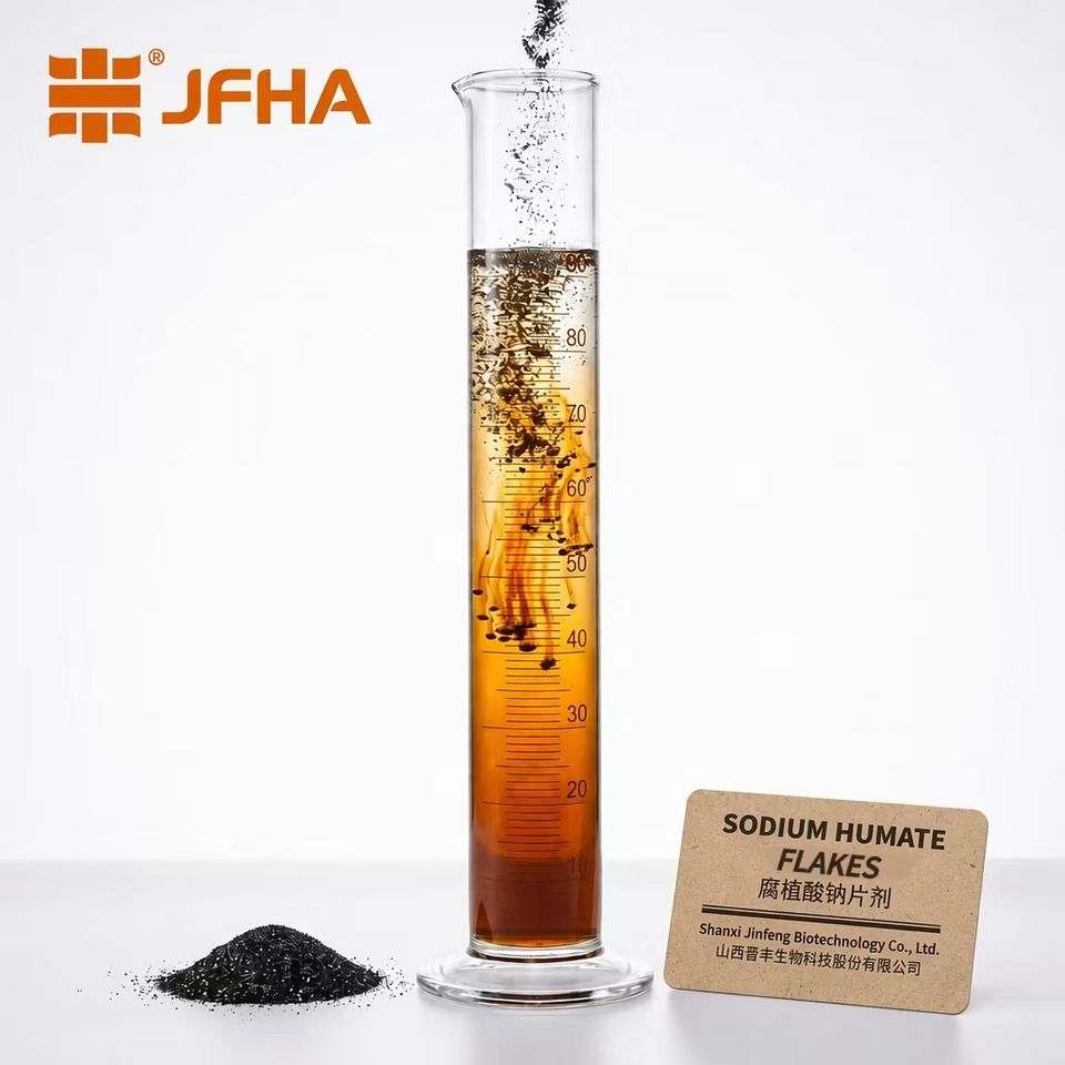 Sodium Humate Flakes 51%-60% Water Soluble Aquaculture Feed Additive 25kg