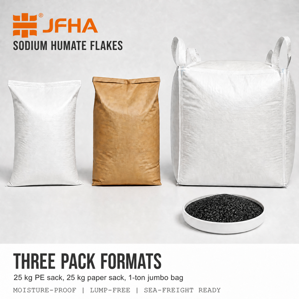 Sodium Humate Flakes 51%-60% Water Soluble Aquaculture Feed Additive 25kg