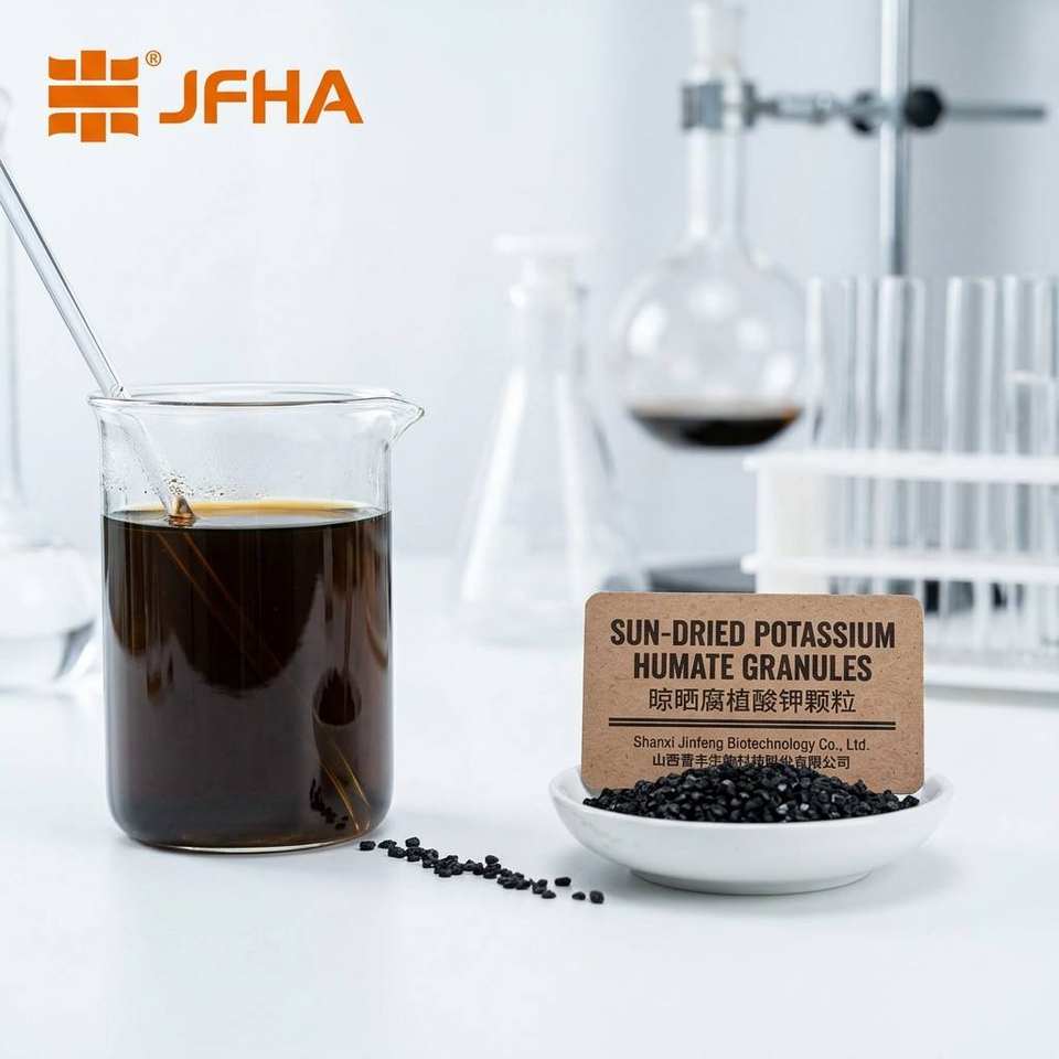 Sun-Dried Potassium Humate Granules 51%-60% Humic Acid, 10% K2O, Slow-Release Soil Conditioner, 25kg Bags
