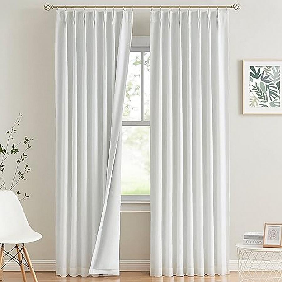 Elegant Blackout Grommet Curtains - Thermal Insulated Energy Saving for Home & Hotel