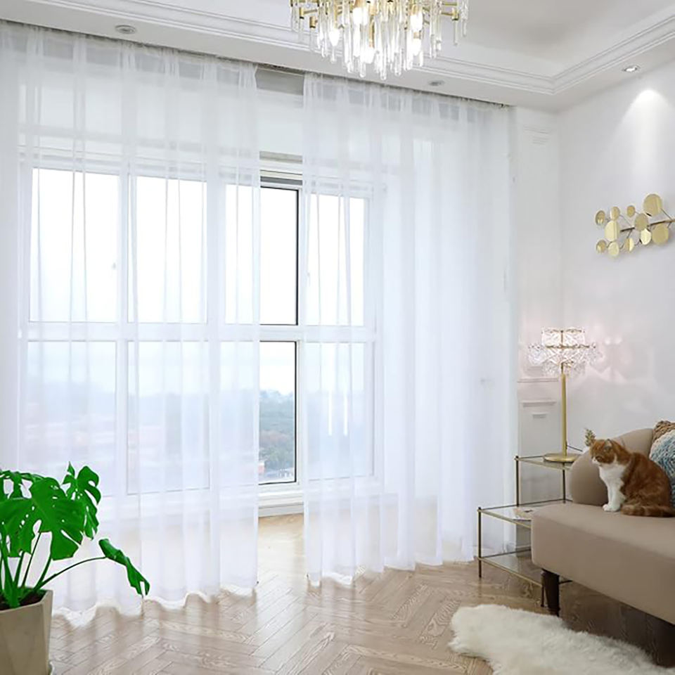 Custom Woven Thermal Sheer Curtain Pinch Pleat Design for Hotel & Home