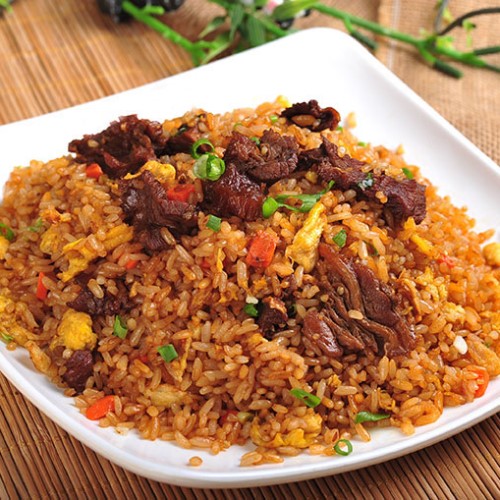 Beef and egg fried rice